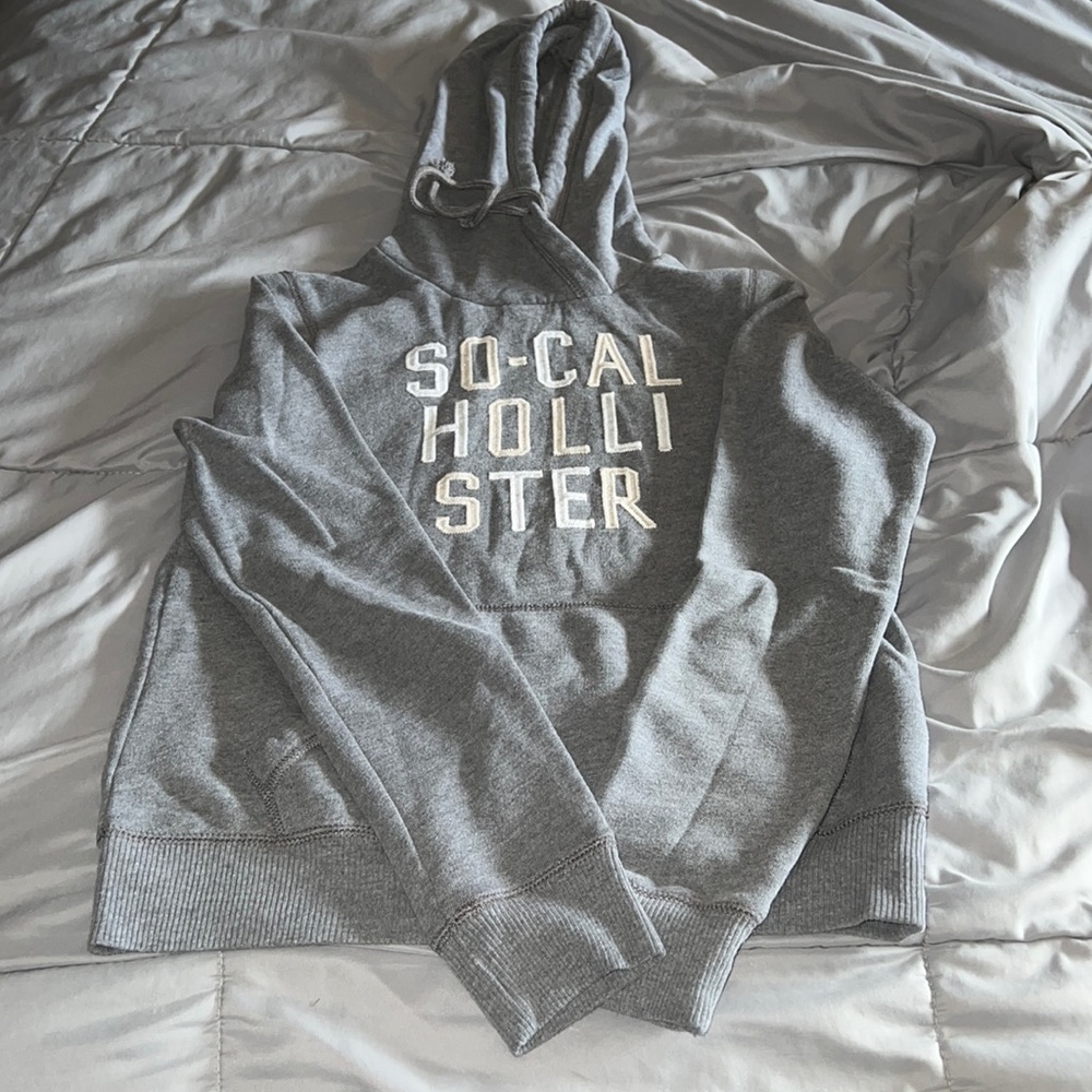 Small Hollister Hoodie with Shimmer Letters